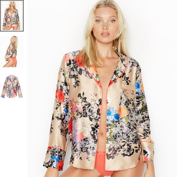 Victoria's Secret Tops - 2X HP! NWT VS Afterhours Satin Shirt Jacket